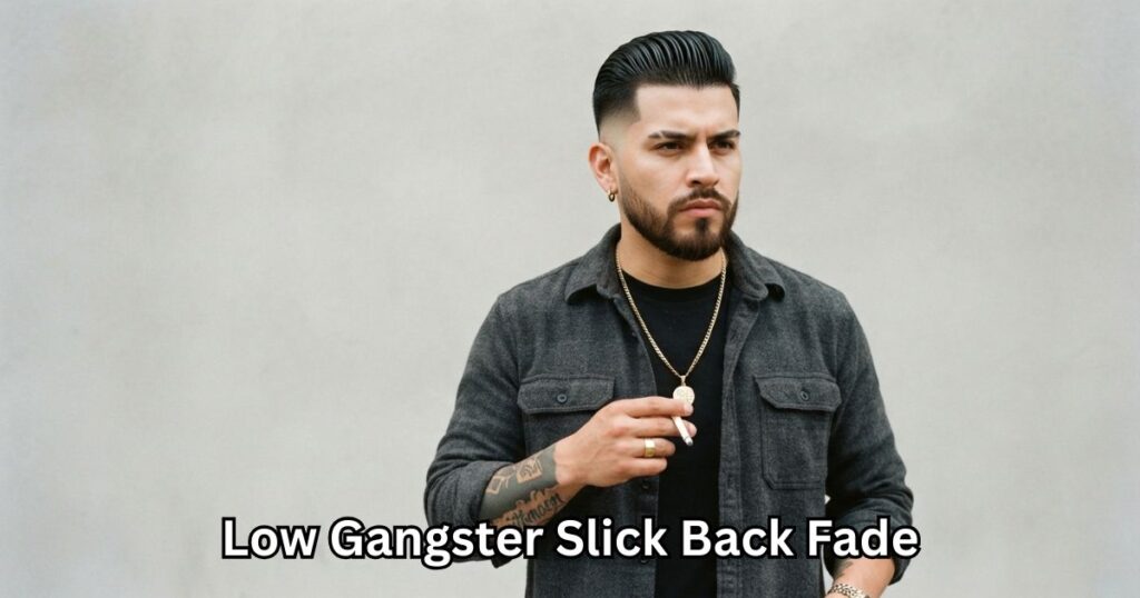 Low Gangster Slick Back Fade