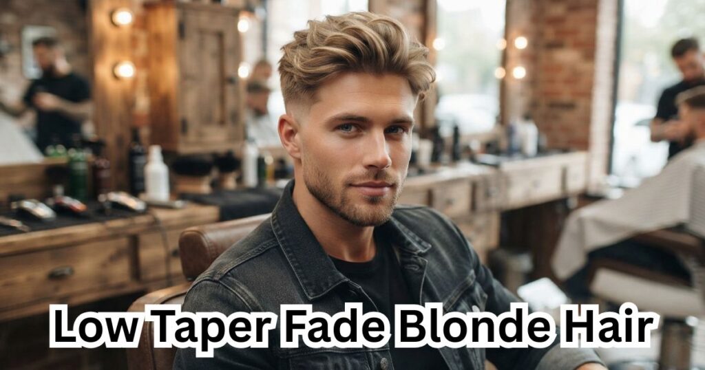 Low Taper Fade Blonde Hair