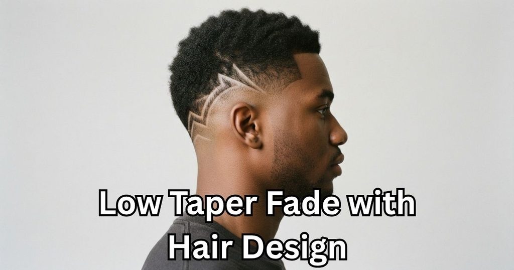 Low Taper Fade with Hair Design