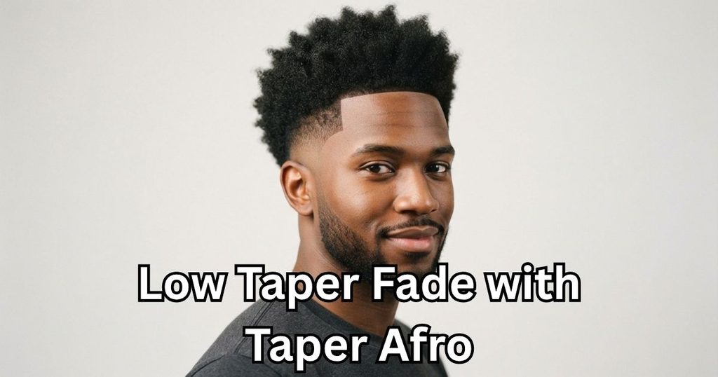 Low Taper Fade with Taper Afro