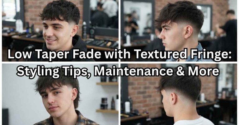 Low Taper Fade with Textured Fringe: Styling Tips, Maintenance & More 