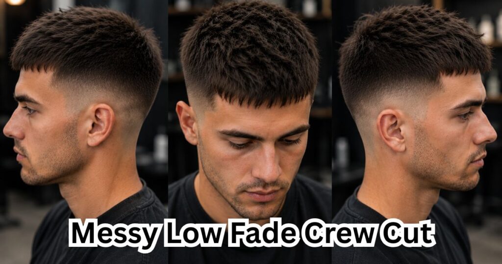 Messy Low Fade Crew Cut