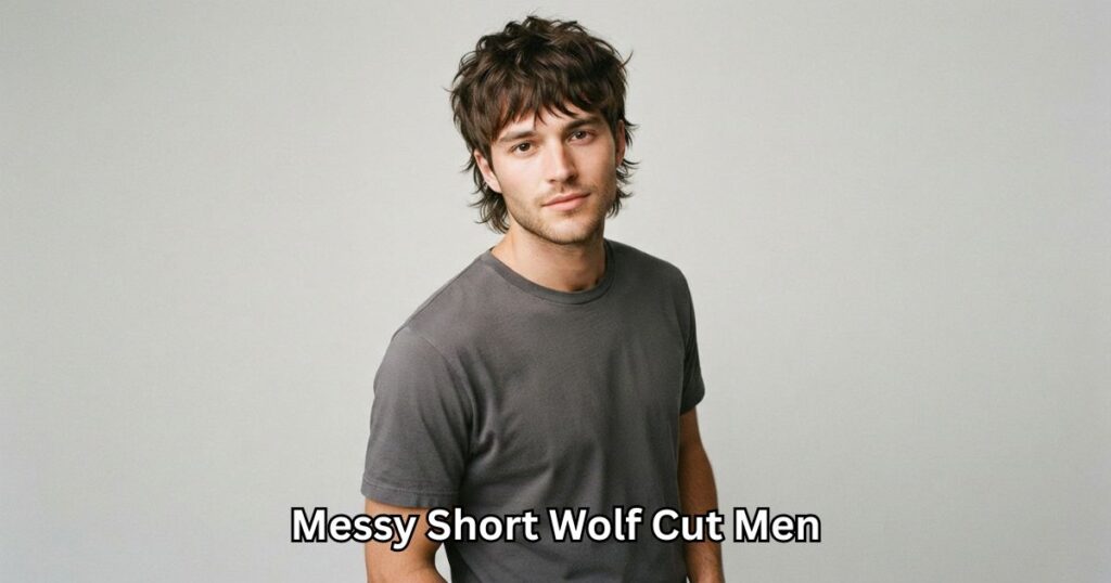 Messy Short Wolf Cut Men