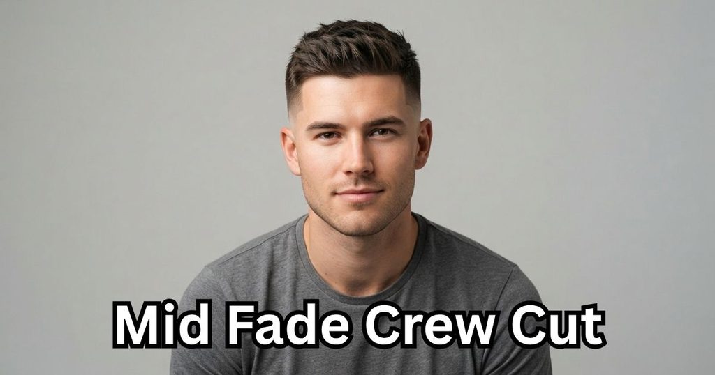Mid Fade Crew Cut