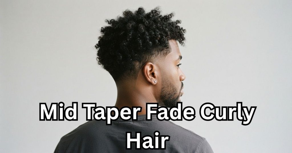 Mid Taper Fade Curly Hair