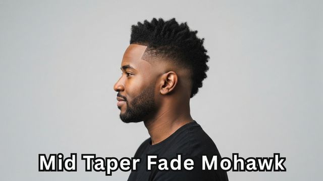 Mid Taper Fade Mohawk