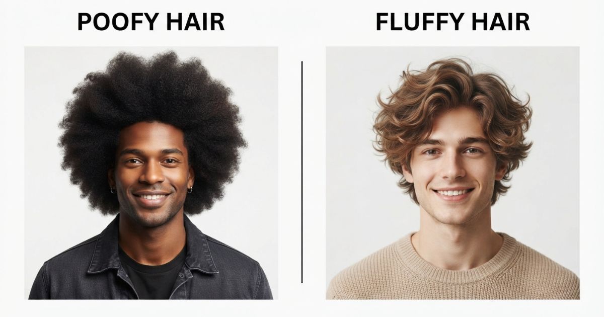 What Is The Difference Between Poofy Hair And Fluffy Hair?