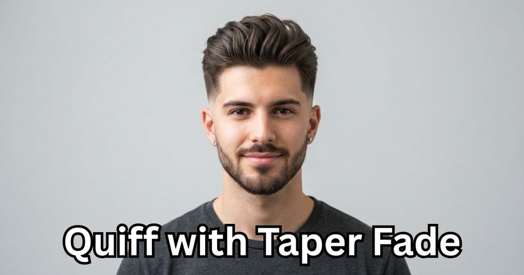 Quiff with Taper Fade