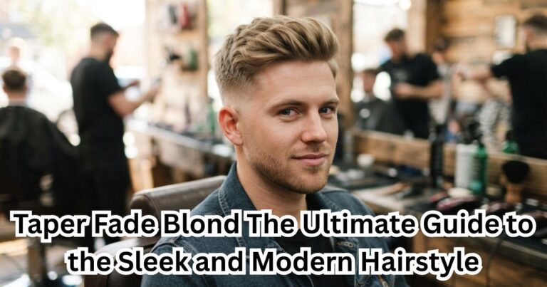 Taper Fade Blond The Ultimate Guide to the Sleek and Modern Hairstyle