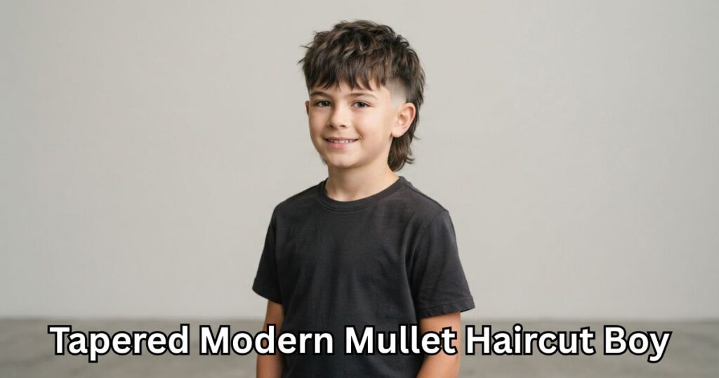 Tapered Modern Mullet Haircut Boy