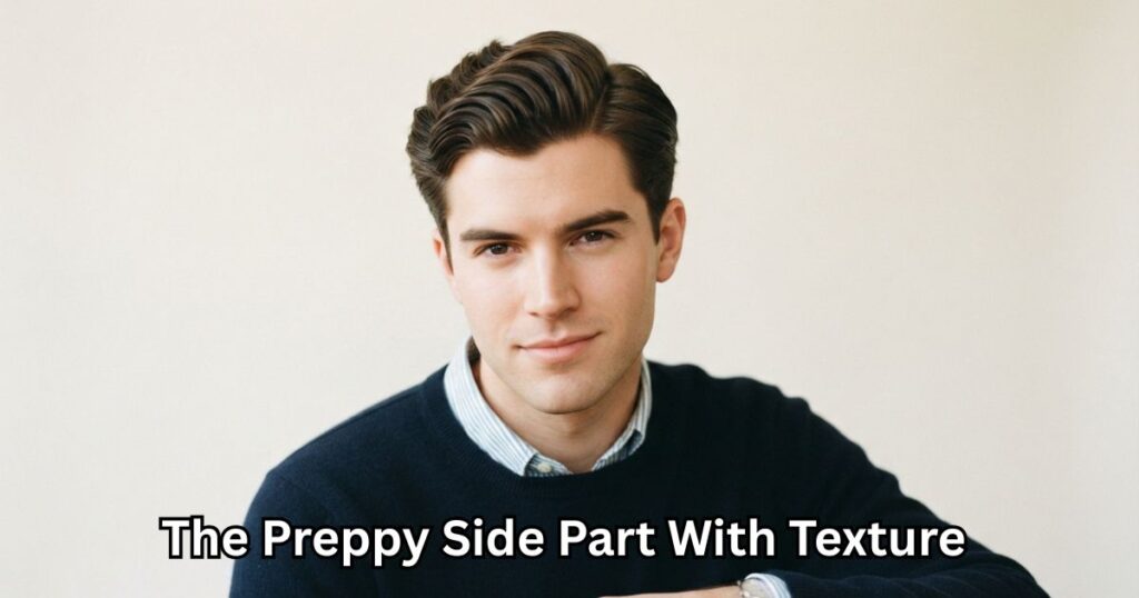 The Preppy Side Part With Texture