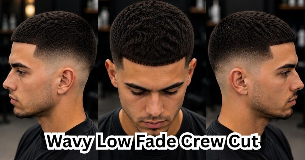 Wavy Low Fade Crew Cut