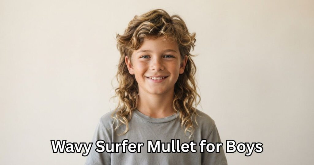 Wavy Surfer Mullet for Boys