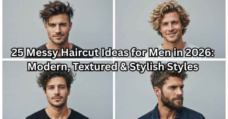 25 Messy Haircut Ideas for Men in 2026: Modern, Textured & Stylish Styles 