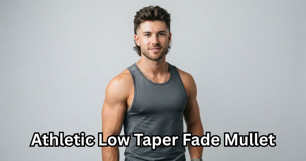 Athletic Low Taper Fade Mullet