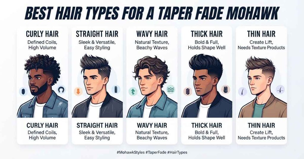 Best Hair Types For A Taper Fade Mohawk
