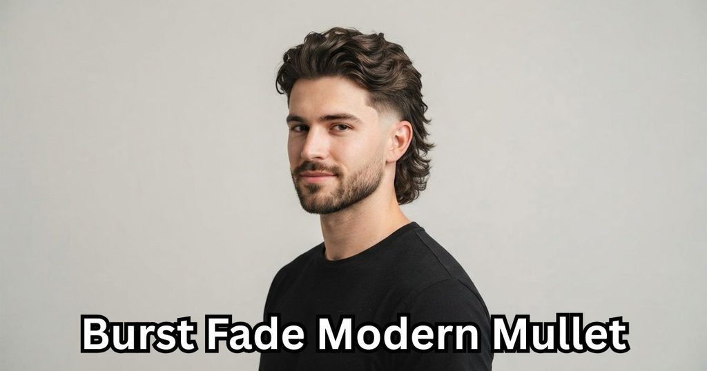 Burst Fade Modern Mullet