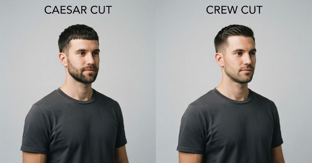 Caesar Cut vs Crew Cut