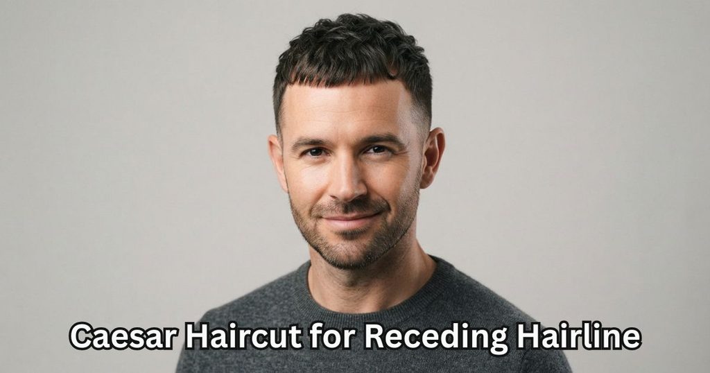 Caesar Haircut for Receding Hairline