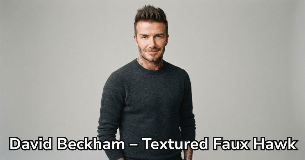 David Beckham – Textured Faux Hawk