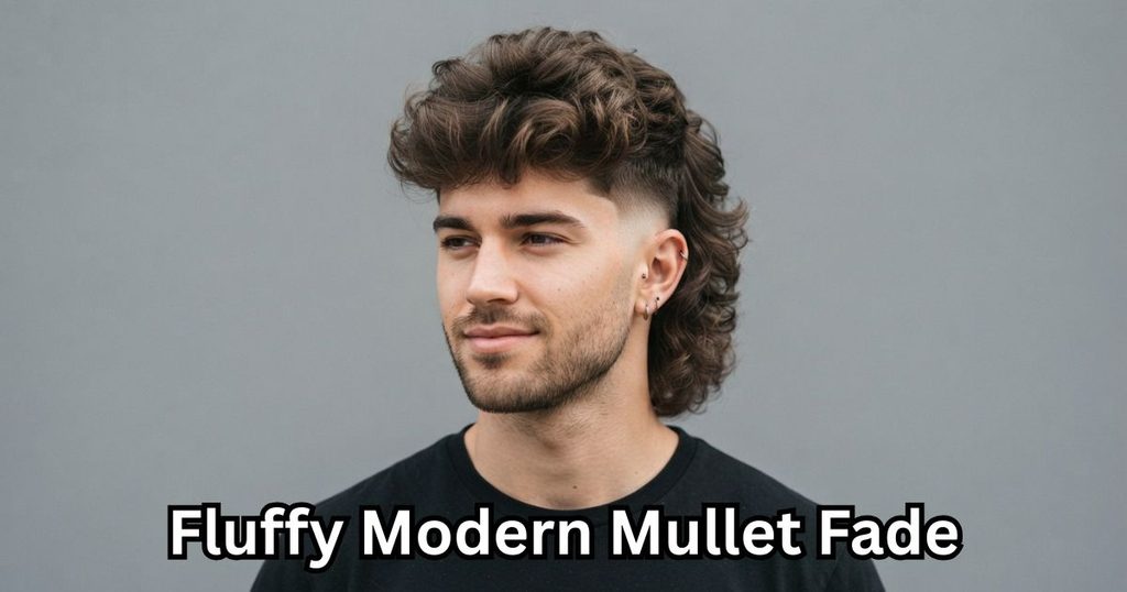 Fluffy Modern Mullet Fade