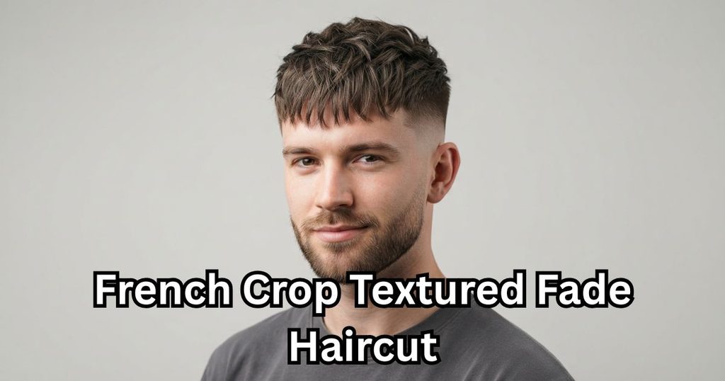 French Crop Textured Fade Haircut