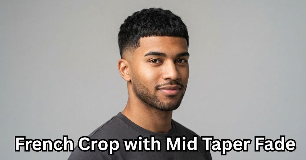 French Crop with Mid Taper Fade