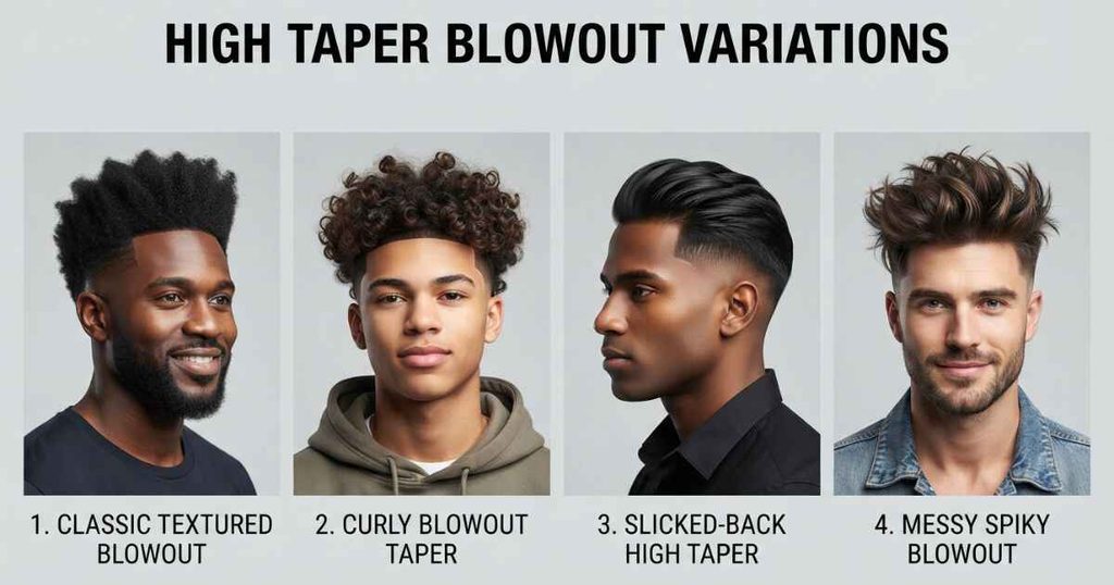 High Taper Blowout Variations