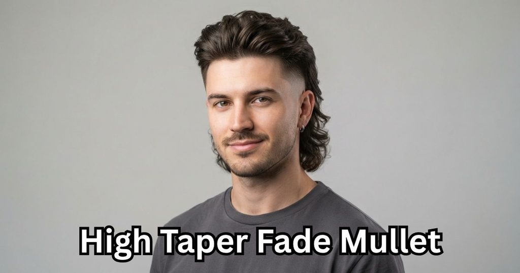 High Taper Fade Mullet