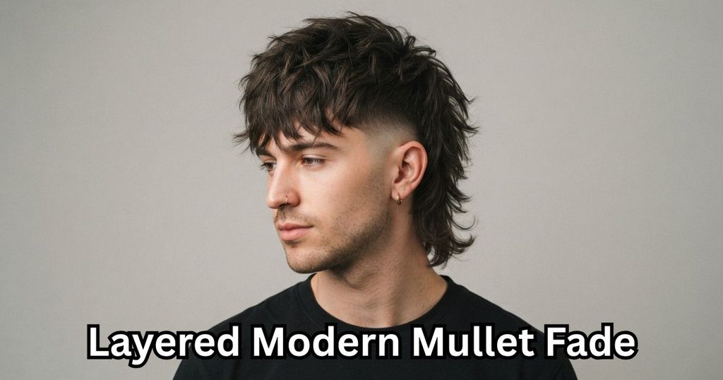 Layered Modern Mullet Fade