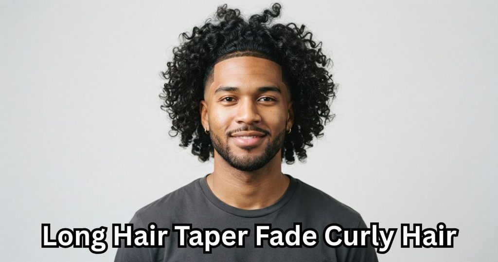 Long Hair Taper Fade Curly Hair