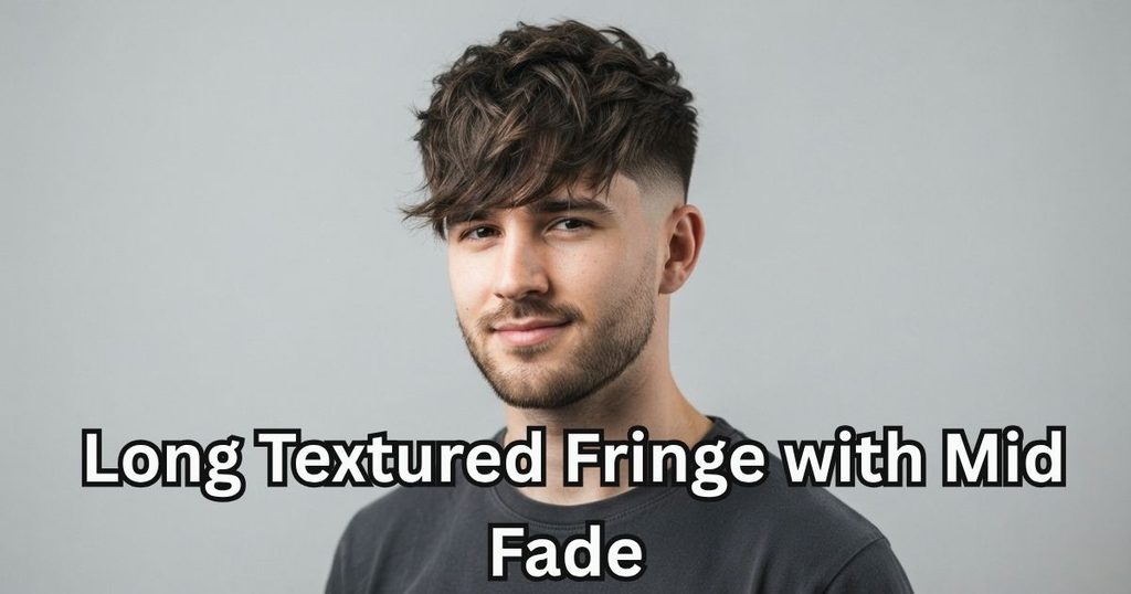 Long Textured Fringe with Mid Fade