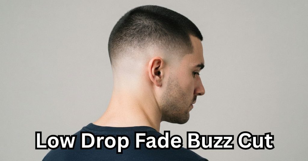 Low Drop Fade Buzz Cut