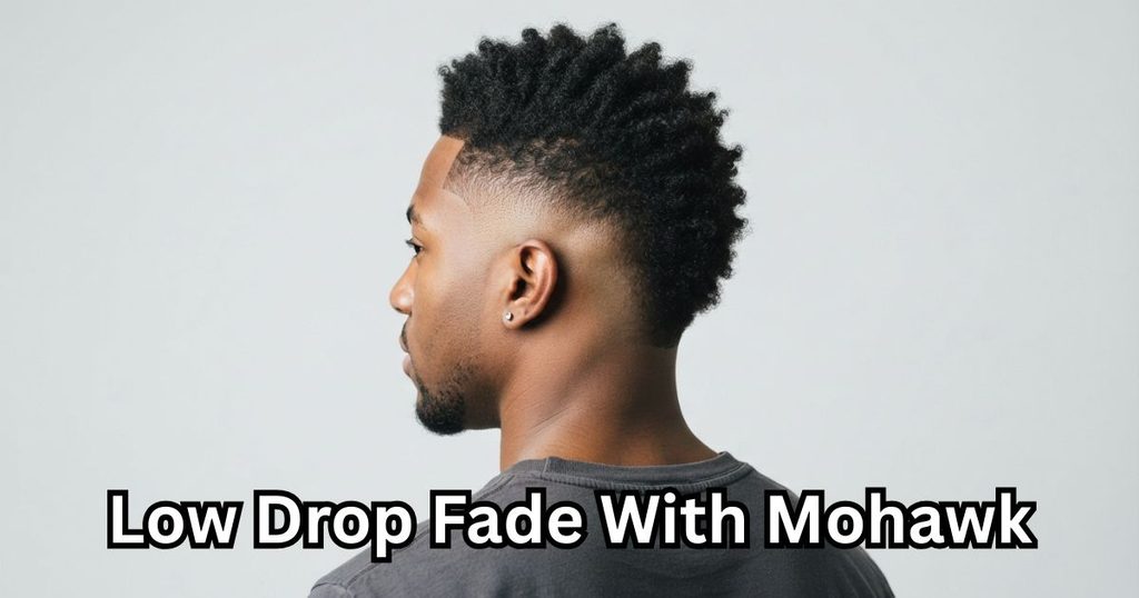 Low Drop Fade With Mohawk