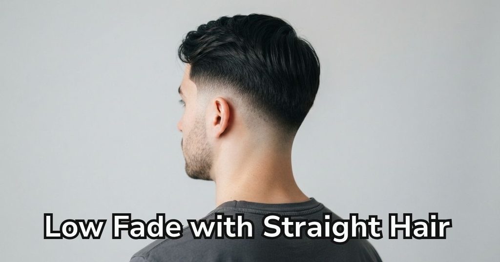 Low Fade with Straight Hair