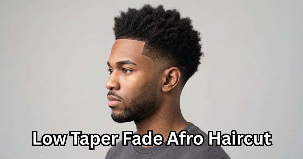 Low Taper Fade Afro Haircut