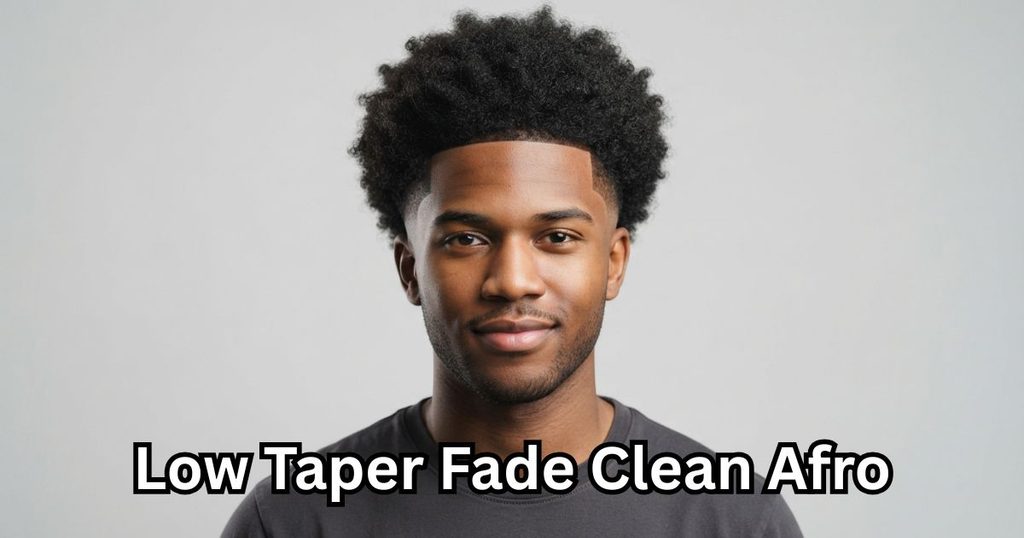 Low Taper Fade Clean Afro