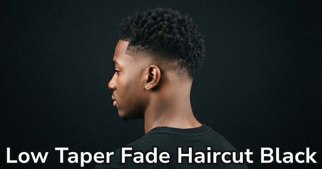 Low Taper Fade Haircut Black