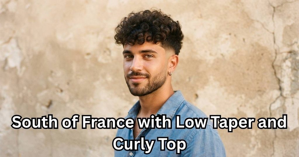 South of France with Low Taper and Curly Top