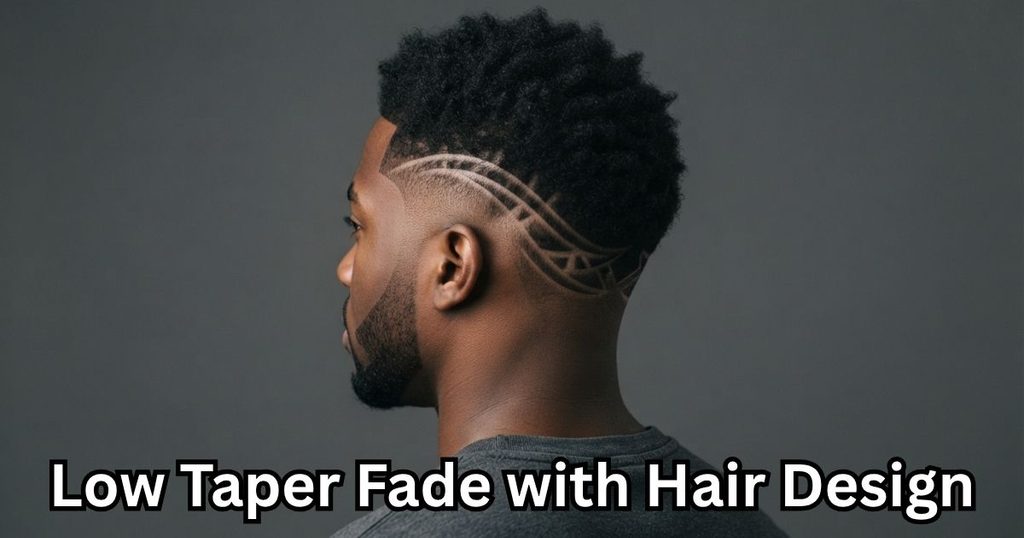 Low Taper Fade with Hair Design