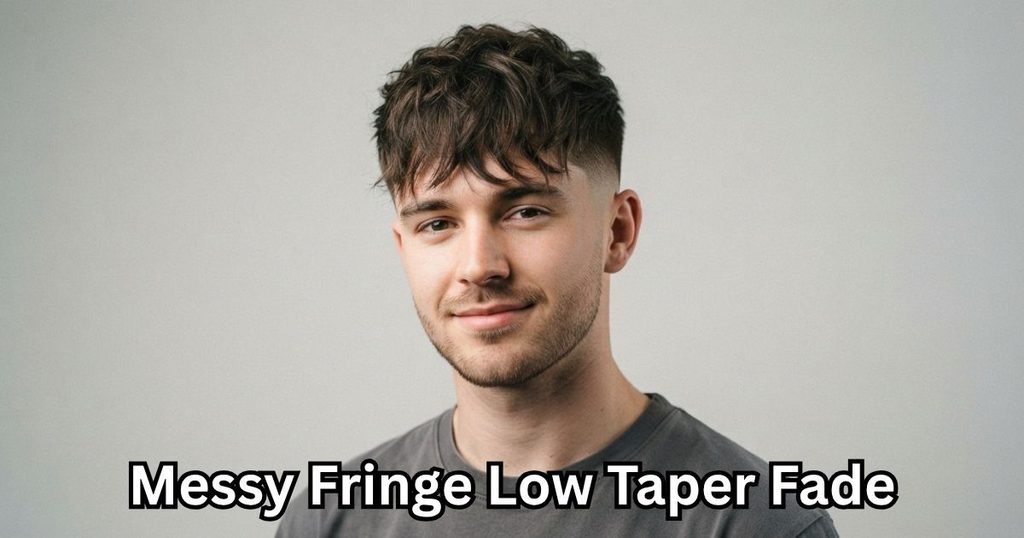 Messy Fringe Low Taper Fade