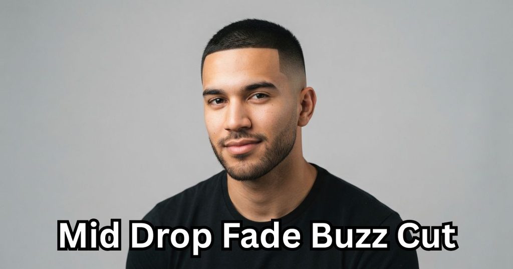 Mid Drop Fade Buzz Cut