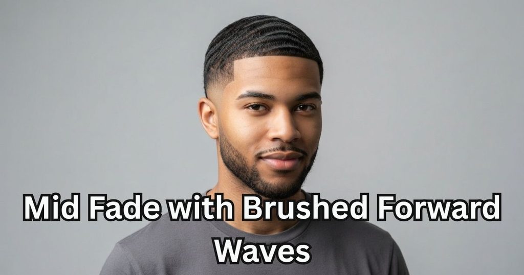 Mid Fade with Brushed Forward Waves
