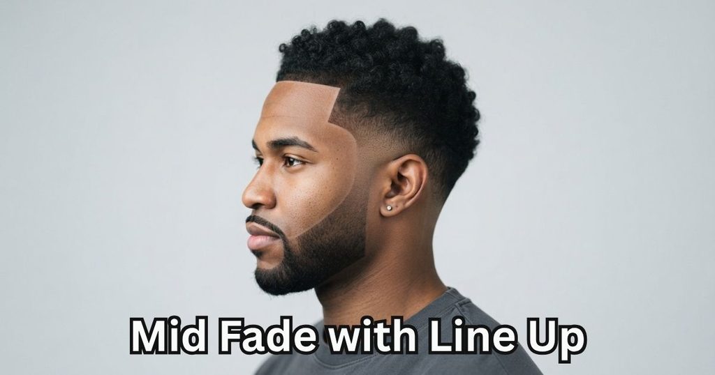 Mid Fade with Line Up