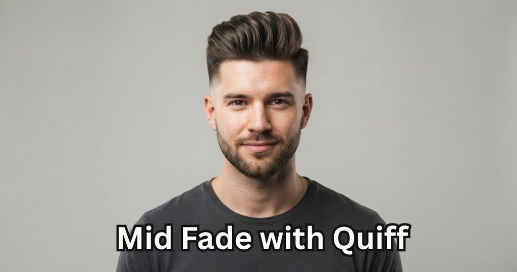 Mid Fade with Quiff