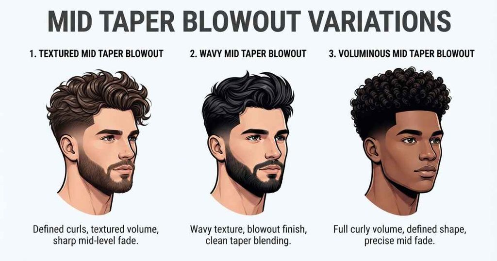Mid Taper Blowout Variations