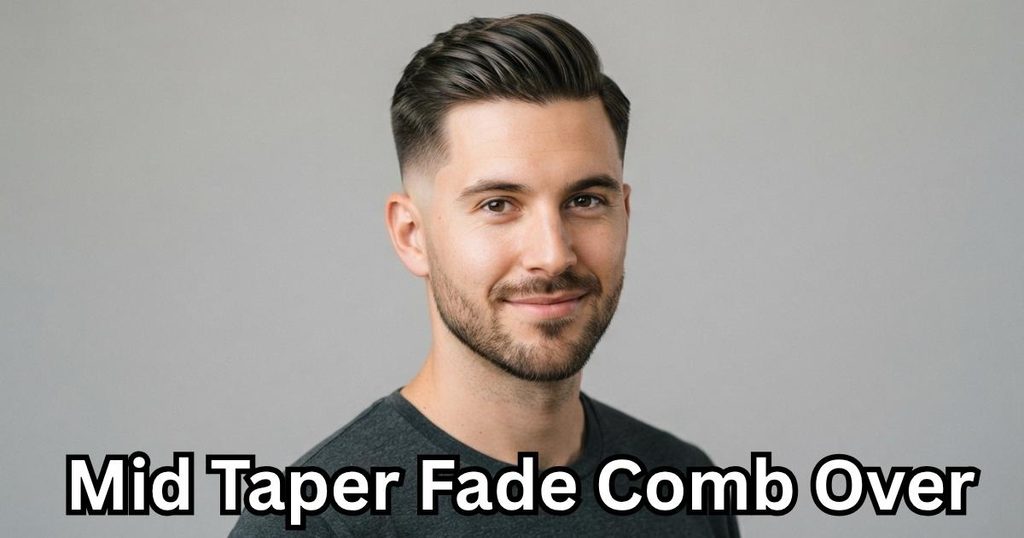 Mid Taper Fade Comb Over