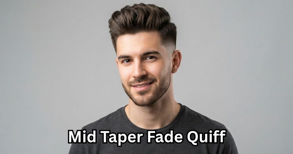 Mid Taper Fade Quiff