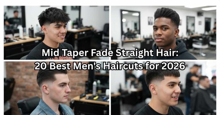 Mid Taper Fade Straight Hair: 20 Best Men's Haircuts for 2026 