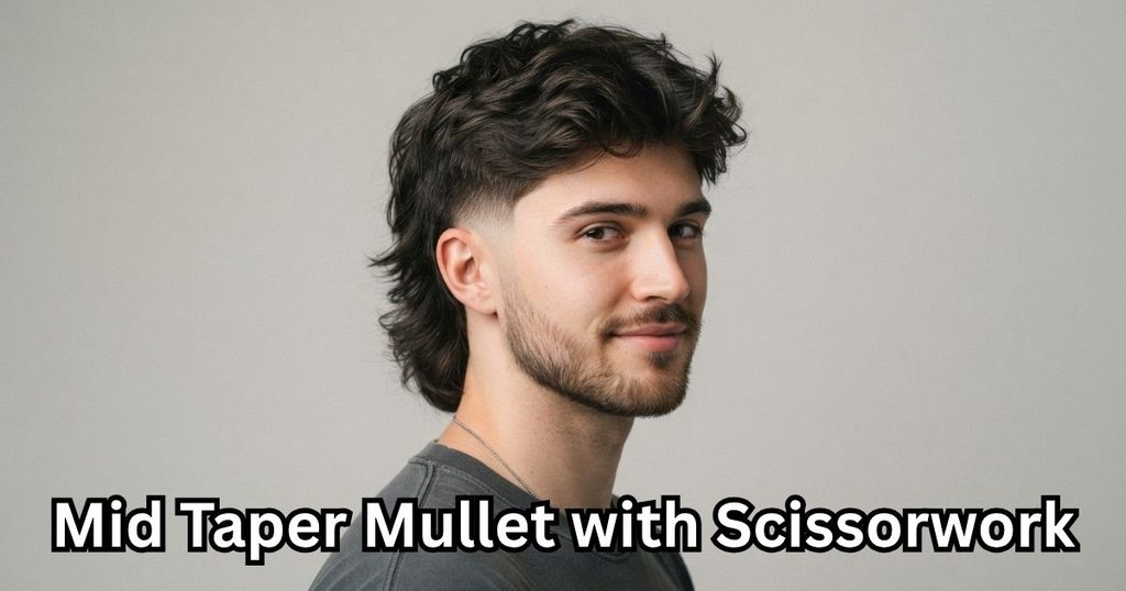 Mid Taper Mullet with Scissorwork